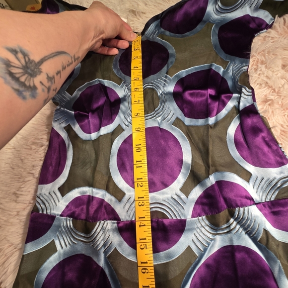 Abaeté Silk Kimono Gathered Waist Statement Sleeve Blouse Women's Small - Picture 14 of 15